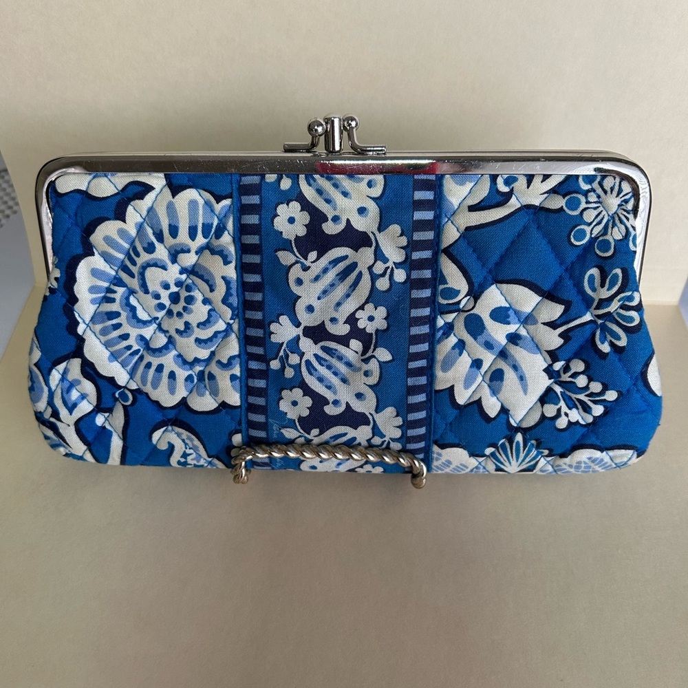 Vera Bradley Blue Floral Clutch